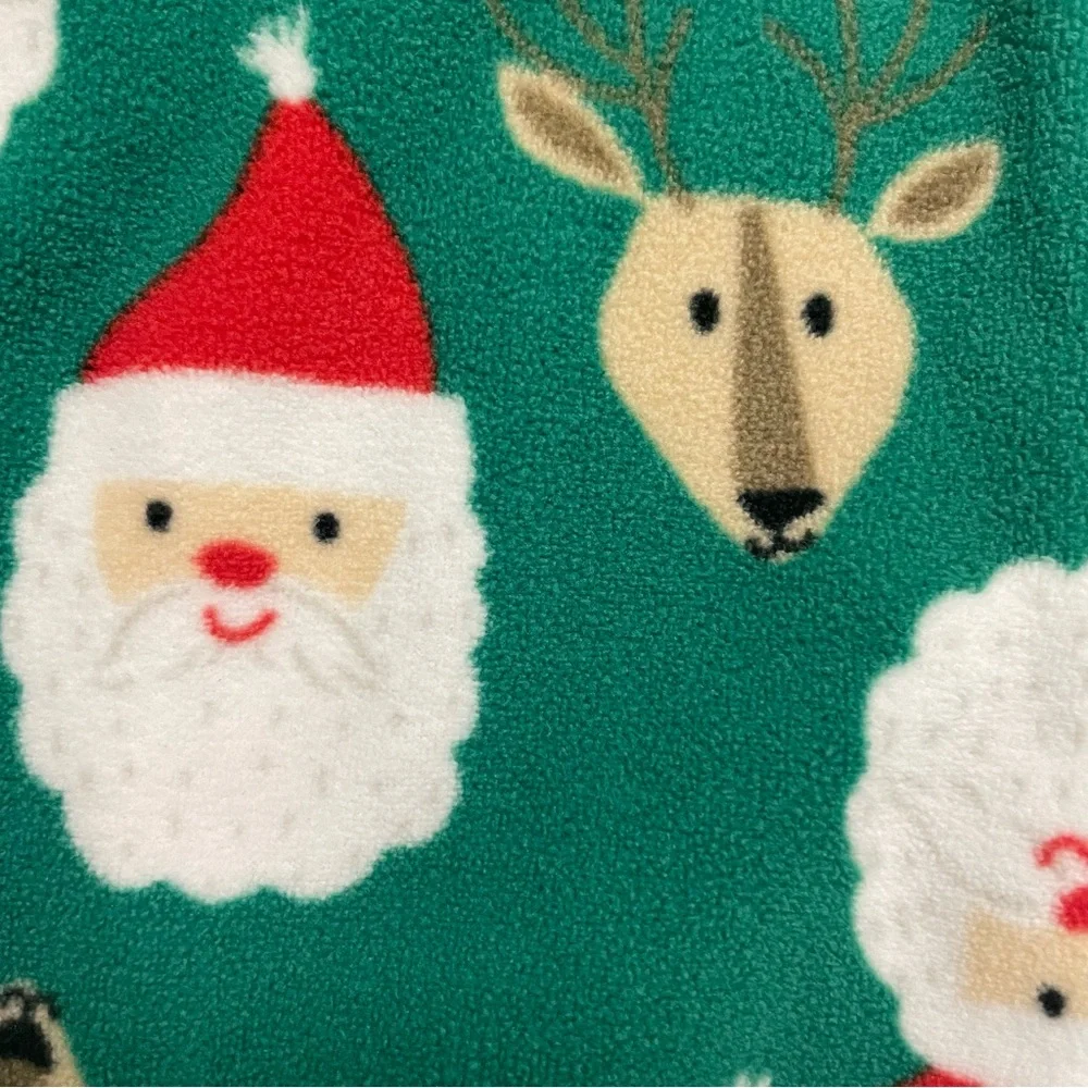 Carter's Fleece Sleeper Pajamas 9 Months Christmas Print